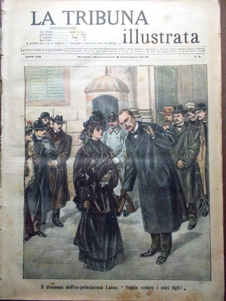 La Tribuna Illustrata 8 Gennaio 1905 Syveton Duran Cristianesimo Giappone …