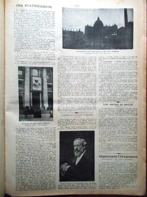 La Tribuna Illustrata 8 Gennaio 1905 Syveton Duran Cristianesimo Giappone …