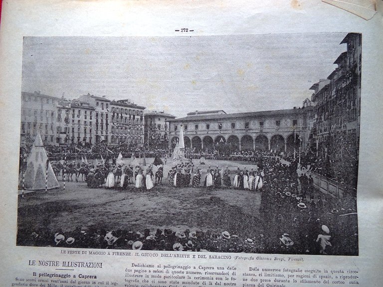 La Tribuna Illustrata 8 Giugno 1902 Sovrani Spiritismo Tarnassi Firenze …