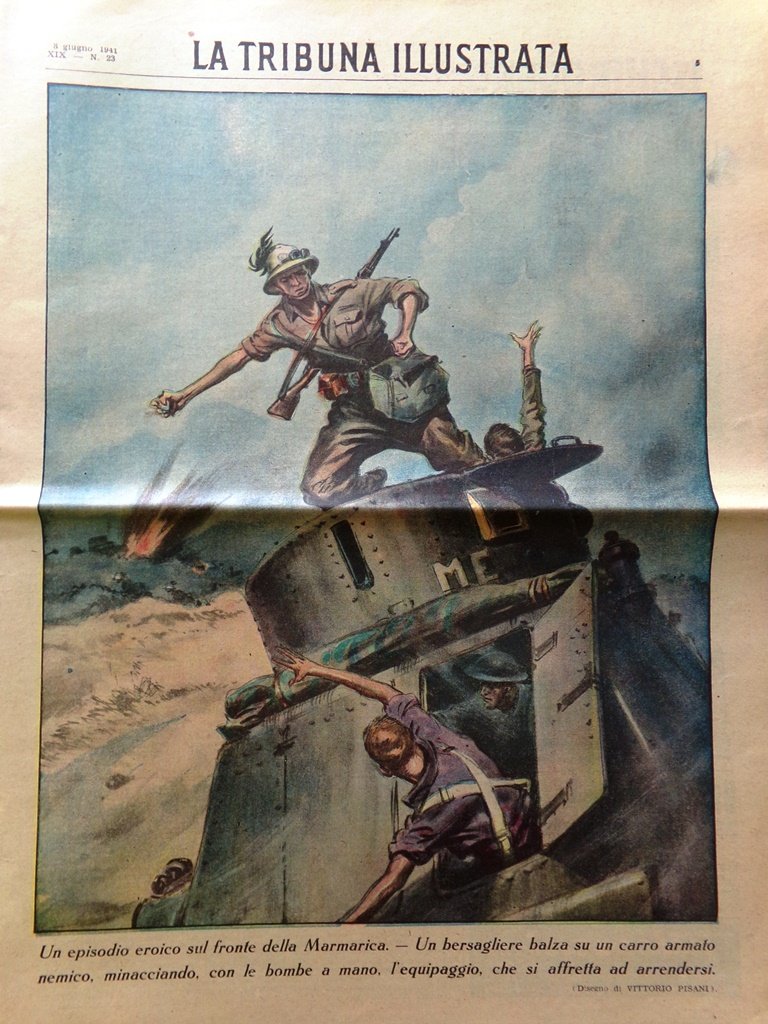 La Tribuna Illustrata 8 Giugno 1941 WW2 Giulia Grisi Territori …