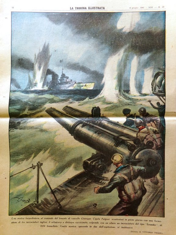 La Tribuna Illustrata 8 Giugno 1941 WW2 Giulia Grisi Territori …