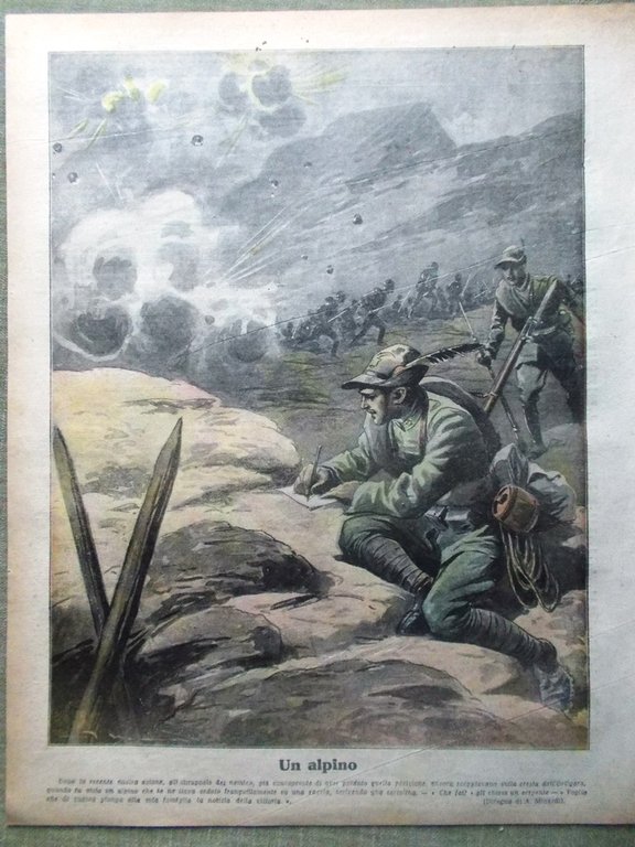 La Tribuna Illustrata 8 Luglio 1917 WW1 Nietzsche Austriaci Monfalcone …