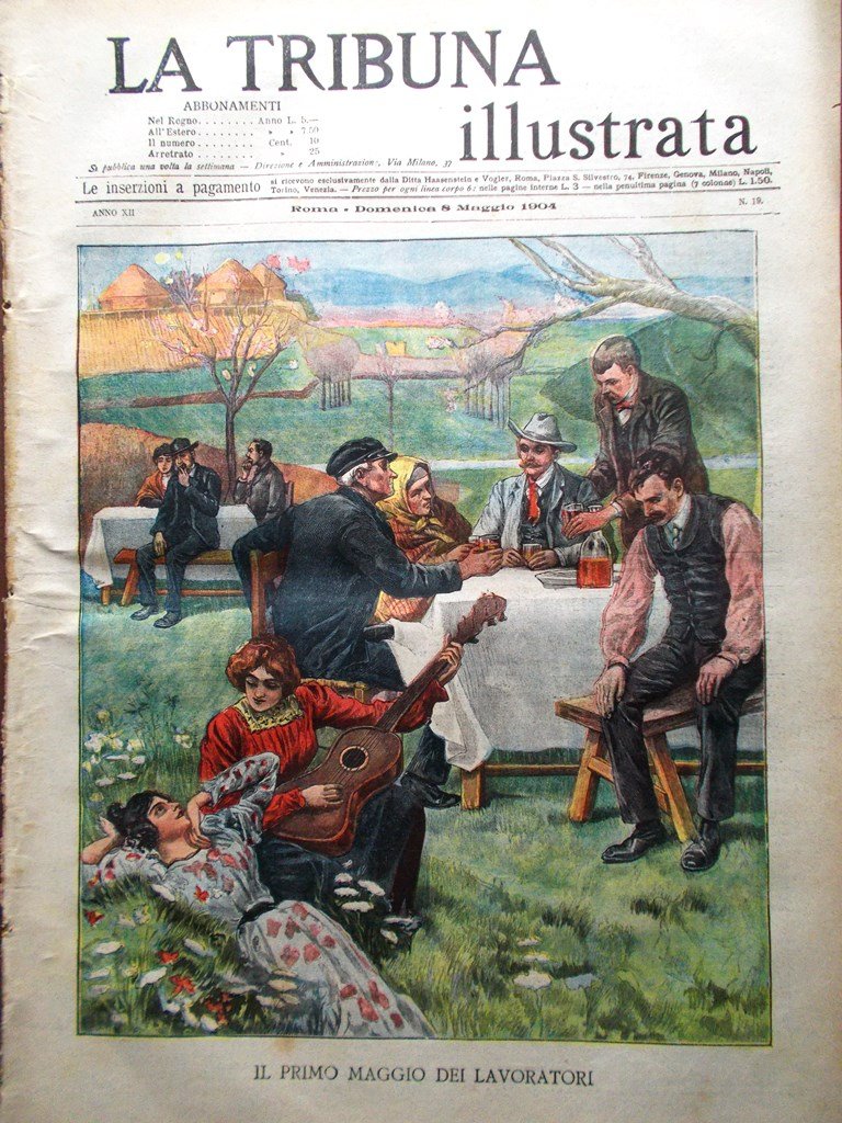 La Tribuna Illustrata 8 Maggio 1904 Loubet Malta Bruno Hugo …