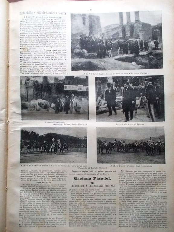 La Tribuna Illustrata 8 Maggio 1904 Loubet Malta Bruno Hugo …