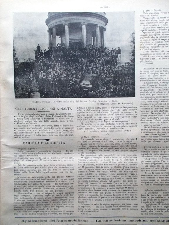 La Tribuna Illustrata 8 Maggio 1904 Loubet Malta Bruno Hugo …