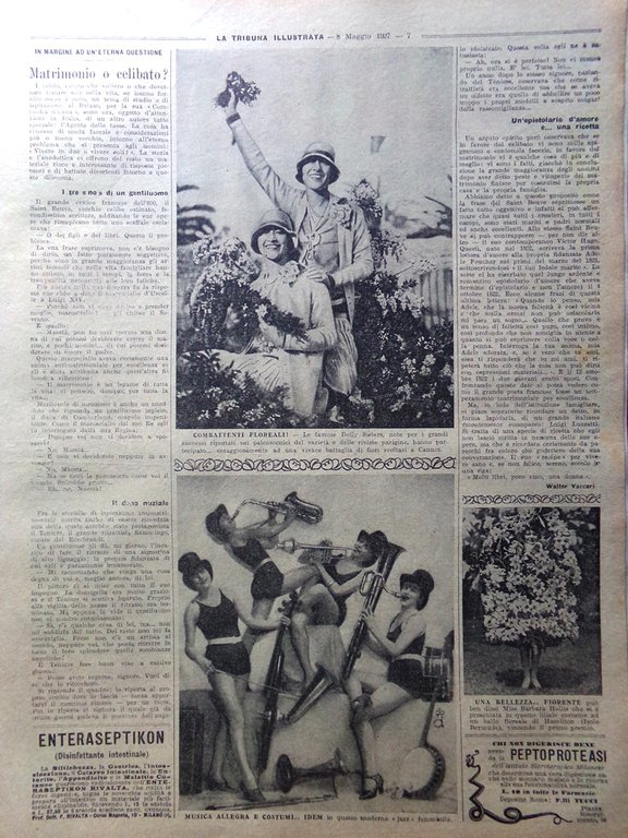 La Tribuna Illustrata 8 Maggio 1927 Dolly Sisters Charlot Senecio …