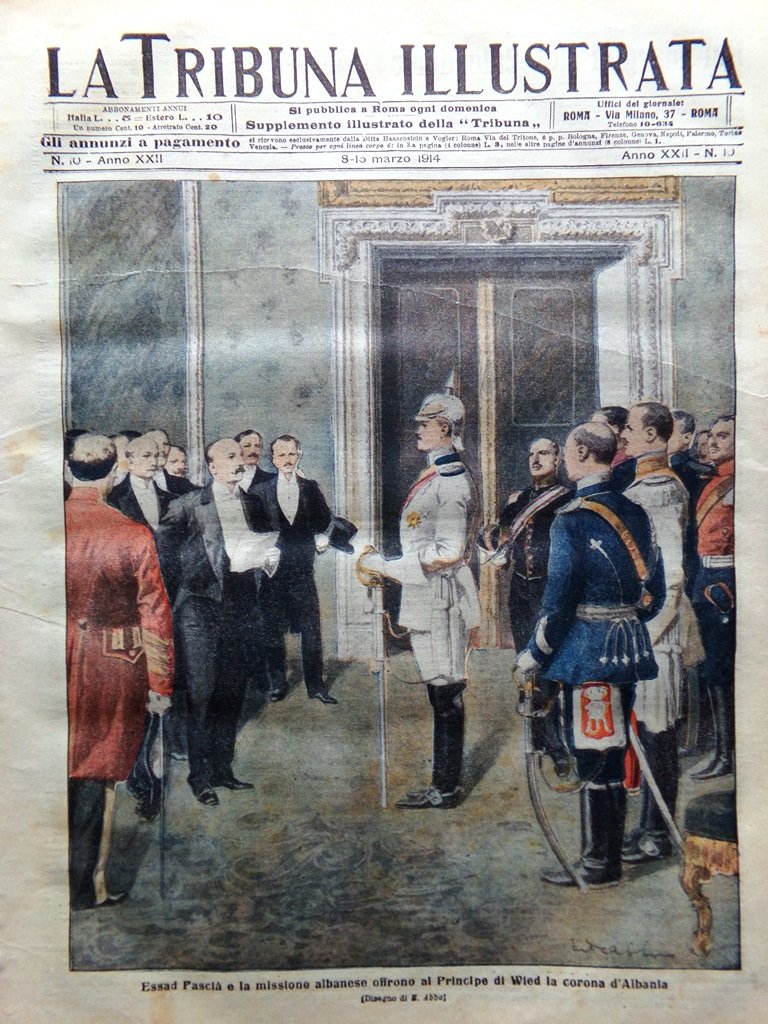 La Tribuna Illustrata 8 Marzo 1914 Jolanda Savoia Fezzan Debussy …
