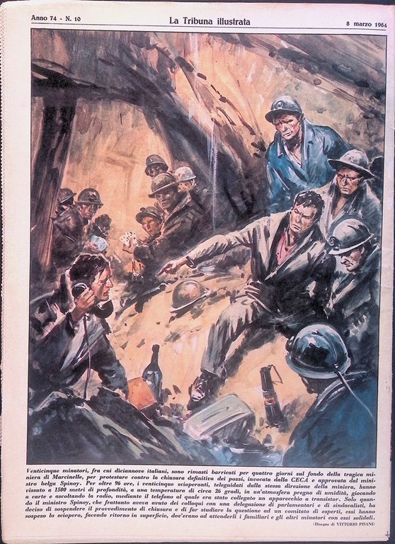 La Tribuna Illustrata 8 Marzo 1964 Beatles Spinoy Giolitti Connolly …