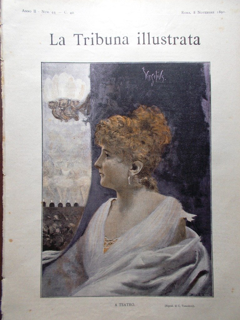 La Tribuna Illustrata 8 Novembre 1891 Amico Fritz Congresso per …