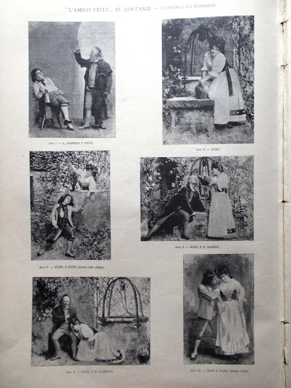 La Tribuna Illustrata 8 Novembre 1891 Amico Fritz Congresso per …