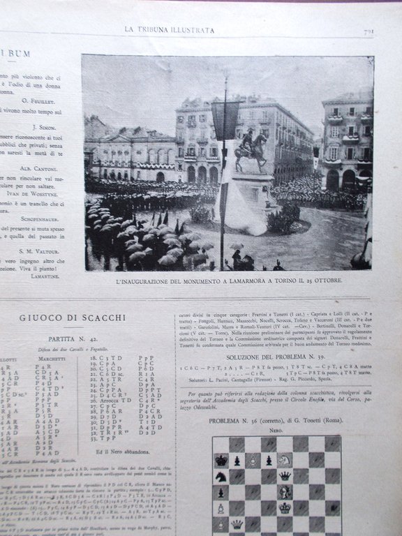 La Tribuna Illustrata 8 Novembre 1891 Amico Fritz Congresso per …