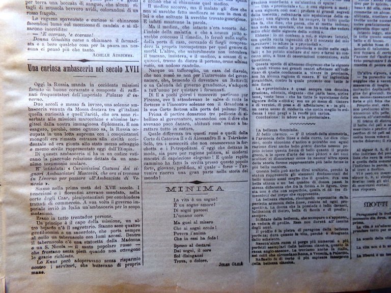 La Tribuna Illustrata 8 Ottobre 1893 Flammarion Fine del Mondo …
