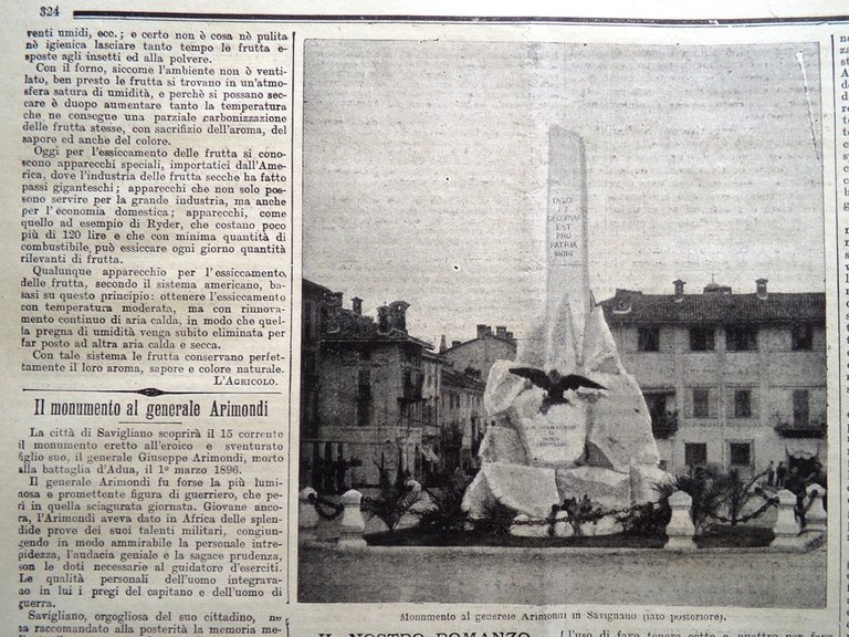 La Tribuna Illustrata 8 Ottobre 1899 Arimondi Savigliano Favismo Treni …
