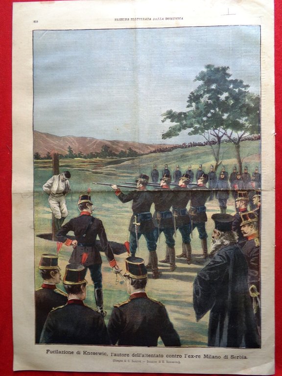 La Tribuna Illustrata 8 Ottobre 1899 Arimondi Savigliano Favismo Treni …