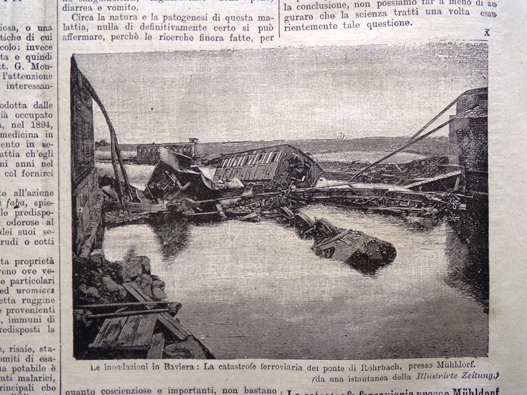 La Tribuna Illustrata 8 Ottobre 1899 Arimondi Savigliano Favismo Treni …