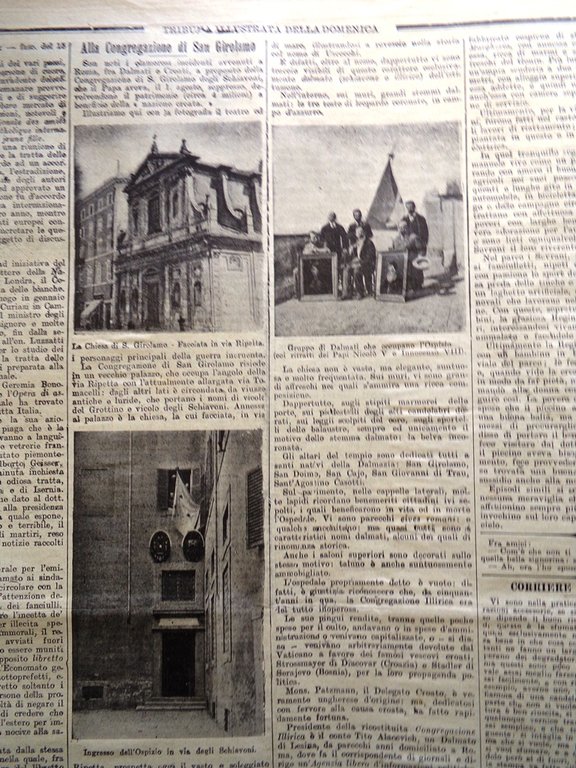 La Tribuna Illustrata 8 Settembre 1901 Tratta Bianchi Racconigi Girolamo …