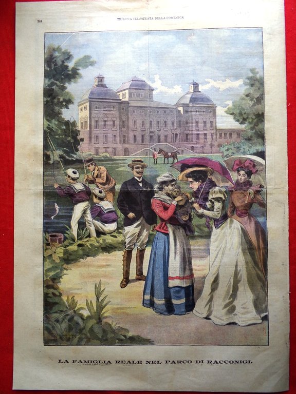 La Tribuna Illustrata 8 Settembre 1901 Tratta Bianchi Racconigi Girolamo …