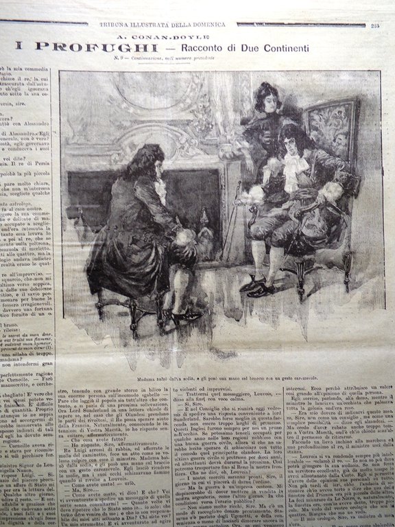 La Tribuna Illustrata 8 Settembre 1901 Tratta Bianchi Racconigi Girolamo …