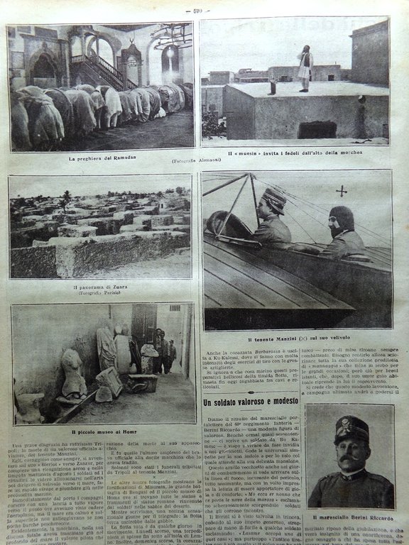 La Tribuna Illustrata 8 Settembre 1912 Manzini Massenet Dardanelli Tripolitania