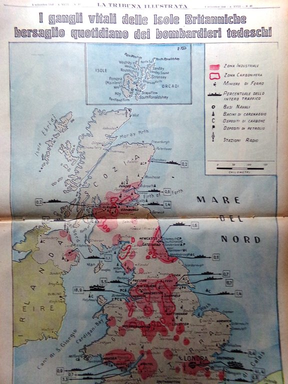 La Tribuna Illustrata 8 Settembre 1940 WW2 Somalia Grecia Aden …