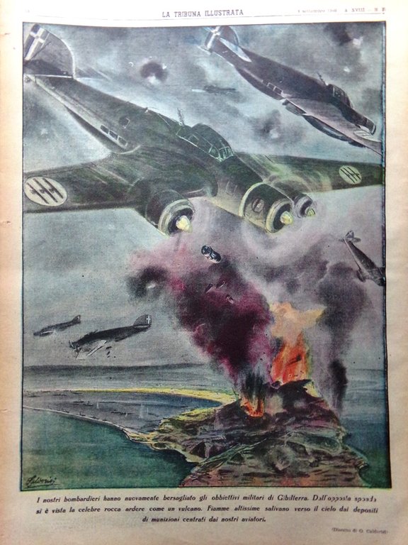 La Tribuna Illustrata 8 Settembre 1940 WW2 Somalia Grecia Aden …