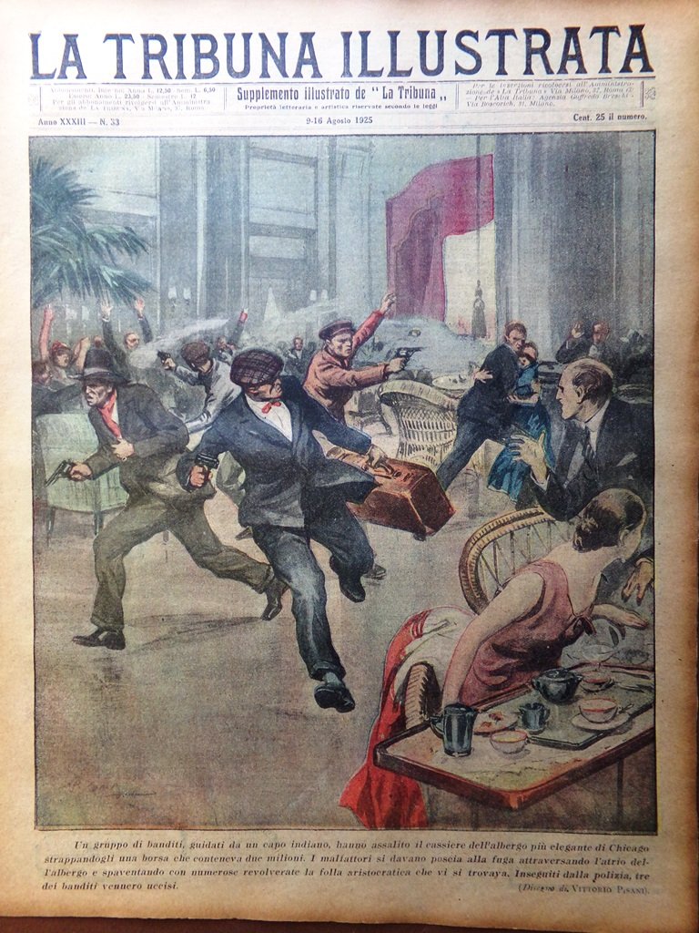 La Tribuna Illustrata 9 Agosto 1925 Morte Ascari Scherma Bairam …