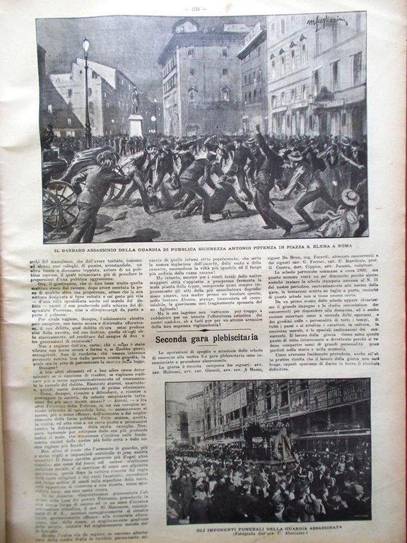 La Tribuna Illustrata 9 Aprile 1905 Dinamite Naufragio Sully Lourdes …