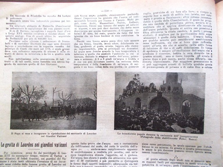 La Tribuna Illustrata 9 Aprile 1905 Dinamite Naufragio Sully Lourdes …