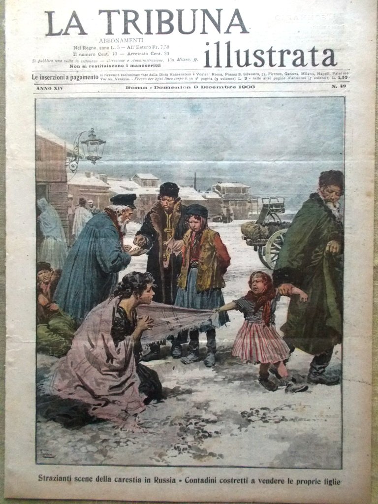 La Tribuna Illustrata 9 Dicembre 1906 Livorno Anguillara Nobel Carducci …