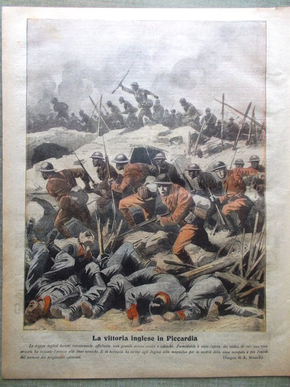 La Tribuna Illustrata 9 Dicembre 1917 WW1 Clemenceau Florian Franchet …