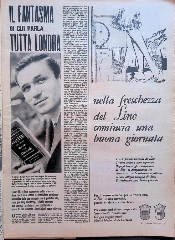 La Tribuna Illustrata 9 Febbraio 1964 Allen Playboy Ciangottini Galilei …