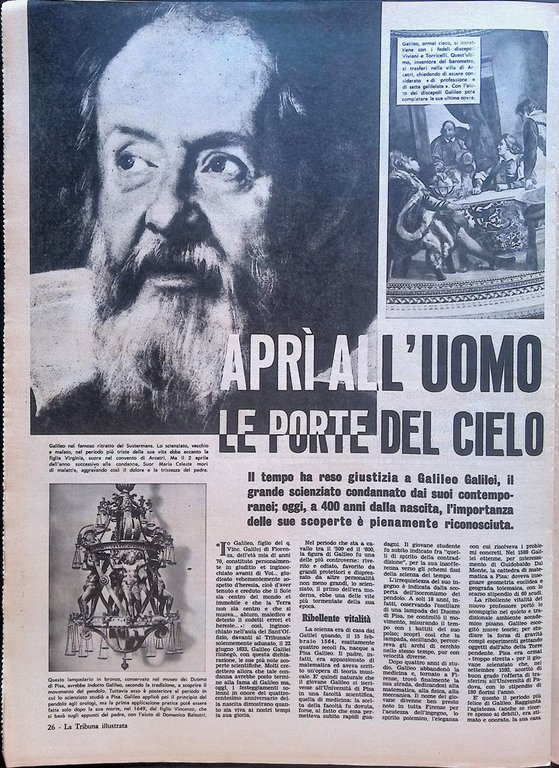 La Tribuna Illustrata 9 Febbraio 1964 Allen Playboy Ciangottini Galilei …