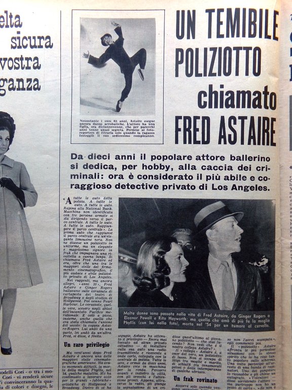 La Tribuna Illustrata 9 Giugno 1963 Malattia Papa Garbo Astaire …