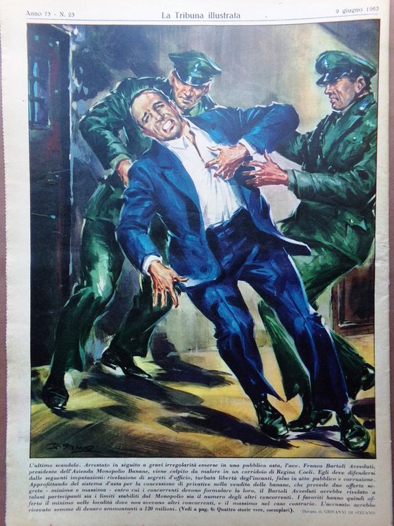 La Tribuna Illustrata 9 Giugno 1963 Malattia Papa Garbo Astaire …