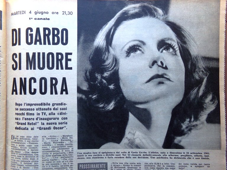 La Tribuna Illustrata 9 Giugno 1963 Malattia Papa Garbo Astaire …