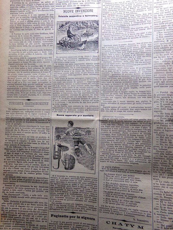 La Tribuna Illustrata 9 Luglio 1893 Papa Leone Spiritismo Delinquenza …