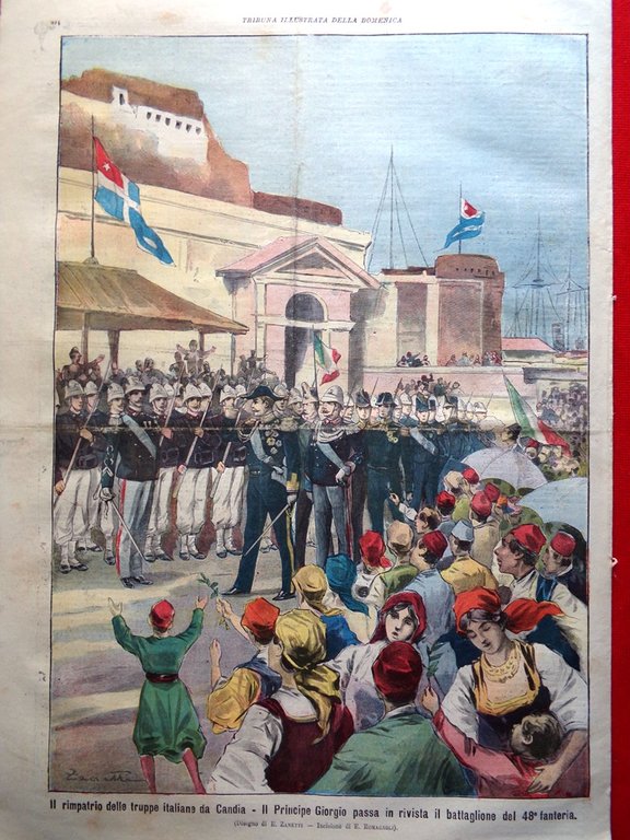 La Tribuna Illustrata 9 Luglio 1899 Processo Acciarito Ministero Francia …