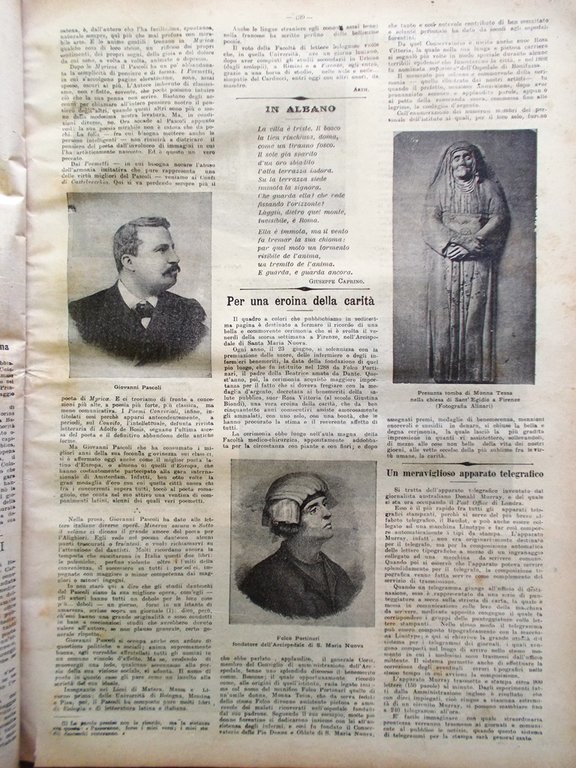La Tribuna Illustrata 9 Luglio 1905 Rivoluzione Polonia Giovanni Pascoli …