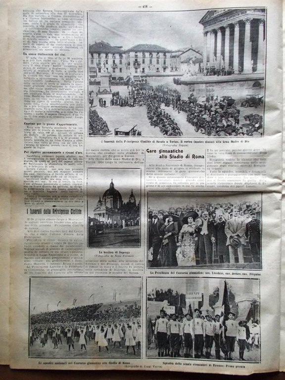 La Tribuna Illustrata 9 Luglio 1911 Clotilde Congresso Femminile Pollet …