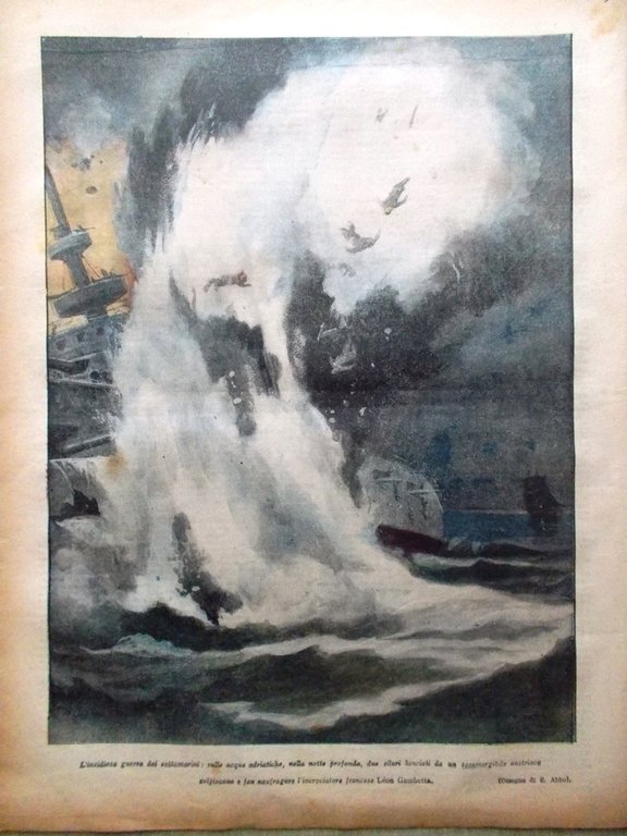 La Tribuna Illustrata 9 Maggio 1915 WW1 Primo Maggio Kaiser …