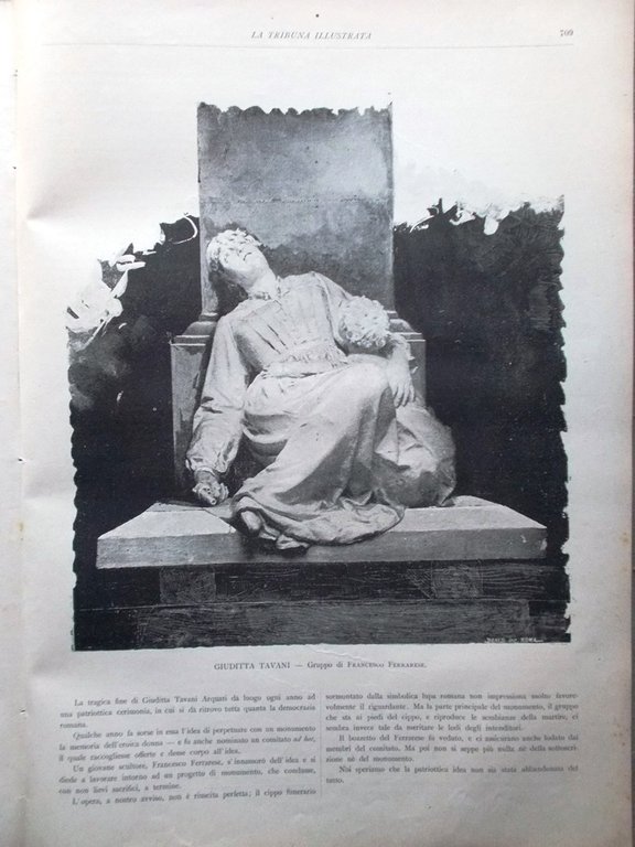 La Tribuna Illustrata 9 Novembre 1890 Berti Umberto Napoli Rione …