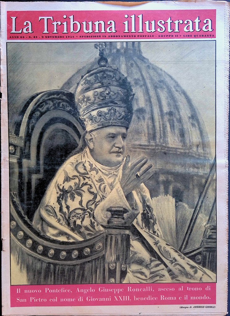 La Tribuna Illustrata 9 Novembre 1958 Giovanni XXIII Sophia Loren …