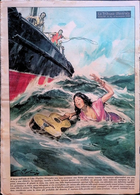 La Tribuna Illustrata 9 Novembre 1958 Giovanni XXIII Sophia Loren …