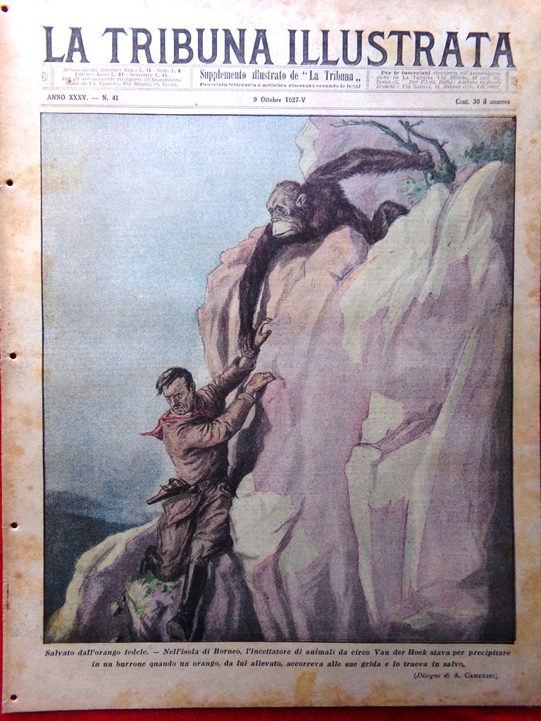 La Tribuna Illustrata 9 Ottobre 1927 Mayor Romano Mussolini Bersaglieri …