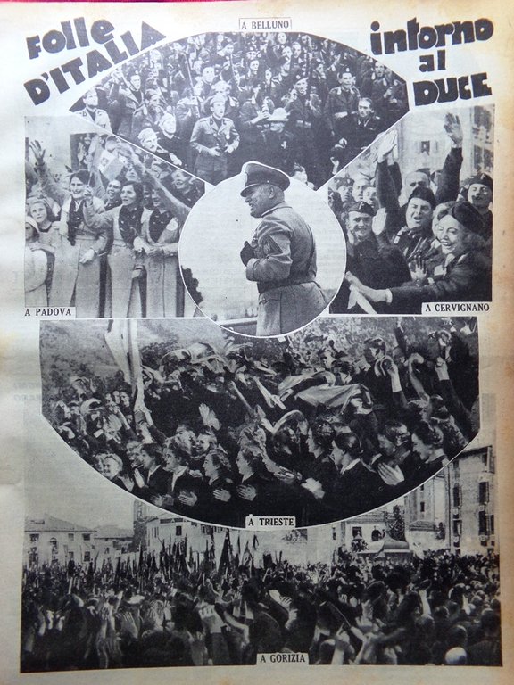 La Tribuna Illustrata 9 Ottobre 1938 Italia Duce Tito Schipa …
