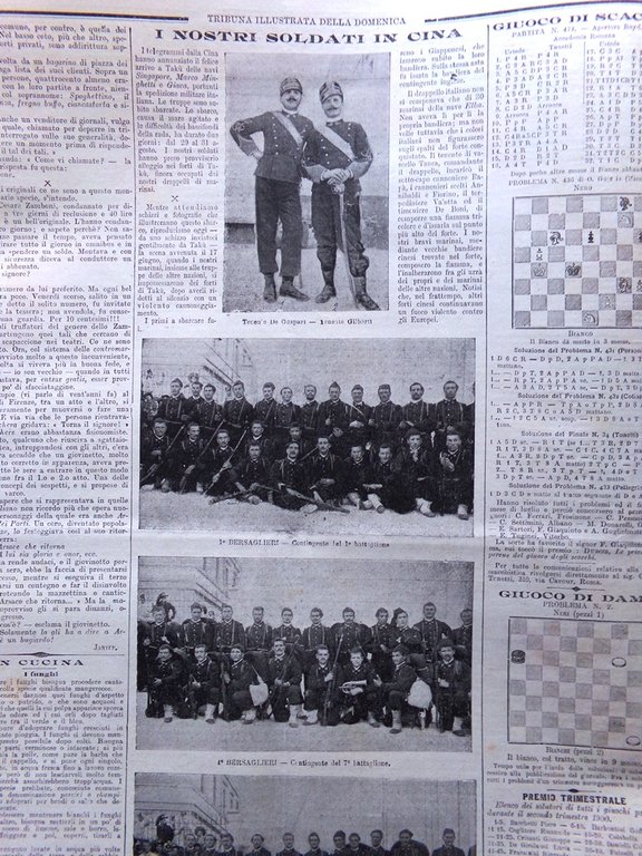 La Tribuna Illustrata 9 Settembre 1900 Cina Pallone Vincennes Anello …