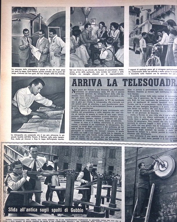 La Tribuna Illustrata 9 Settembre 1956 Bosch Irpinia Petrolio Coppi …