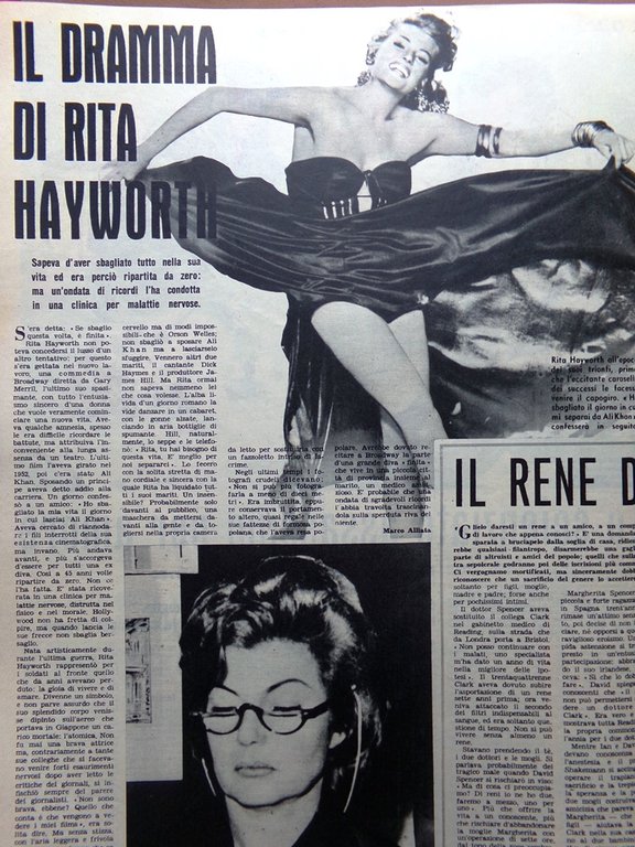 La Tribuna Illustrata 9 Settembre 1962 Arresto Mandela Rita Hayworth …