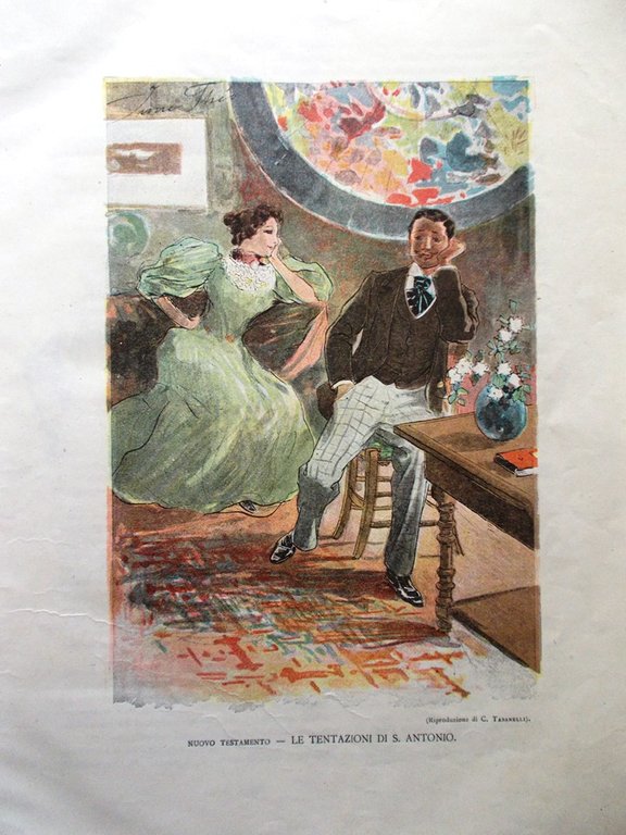 La Tribuna Illustrata Mensile Gennaio 1895 Antonelli Brunetiere Palestrina Dei