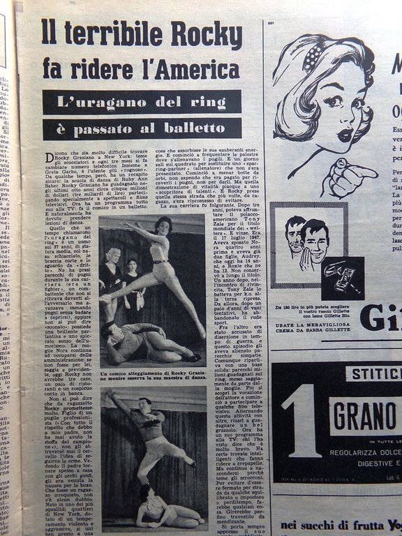La Tribuna Italia Illustrata 1 Febbraio 1959 Cuba Sanremo Truffe …